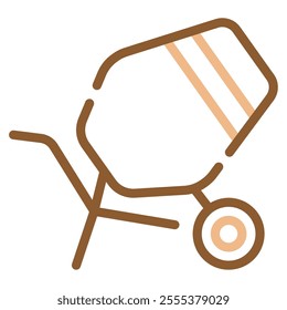 Cement mixer icon for web, app, infographic, etc