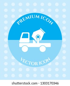 Cement Mixer Icon for Web, Applications, Software & Graphic Designs.