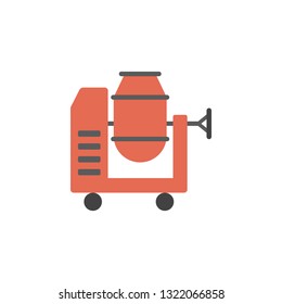 cement mixer, labor icon. Element of color construction icon. Premium quality graphic design icon. Signs and symbols collection icon for websites, web design, mobile app