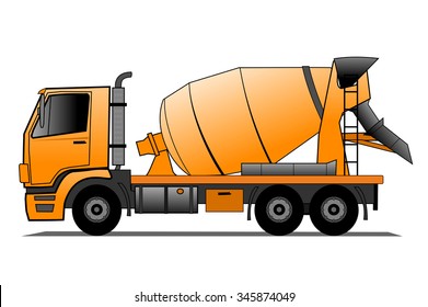 Cement mixer truck