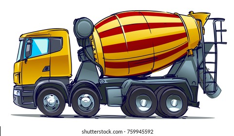 Cement mixer truck