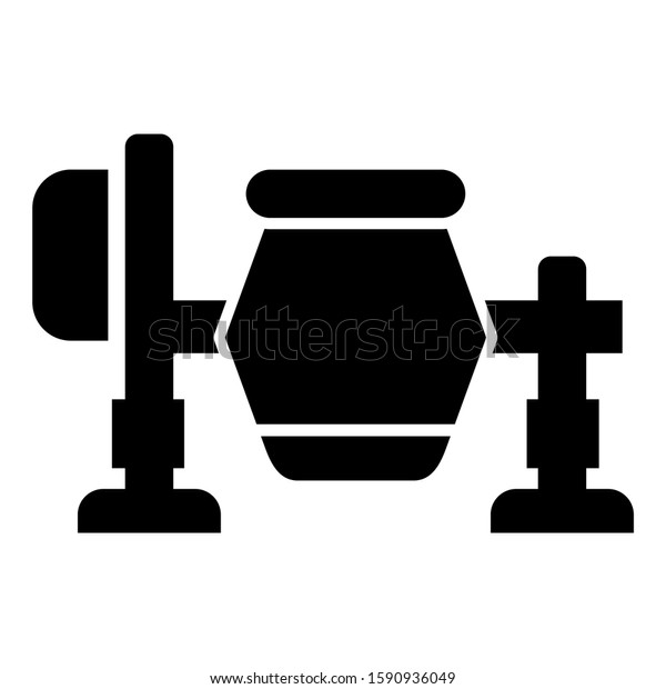 cement mixer truck
icon isolated sign symbol vector illustration - high quality black
style vector icons

