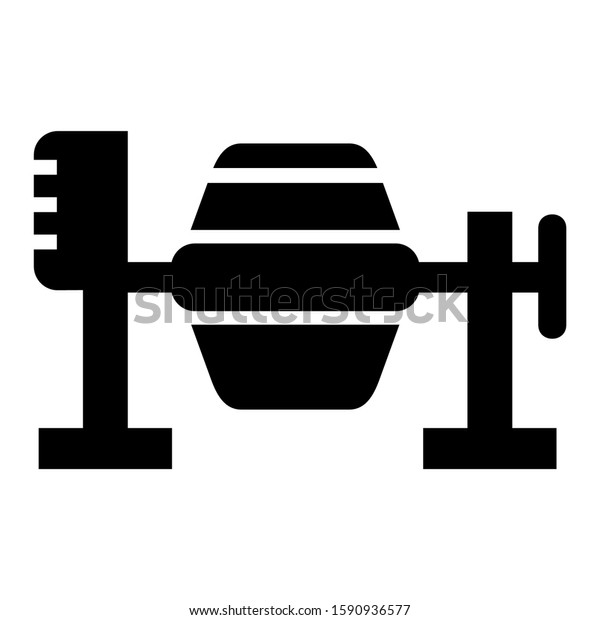 cement mixer truck\
icon isolated sign symbol vector illustration - high quality black\
style vector icons\
