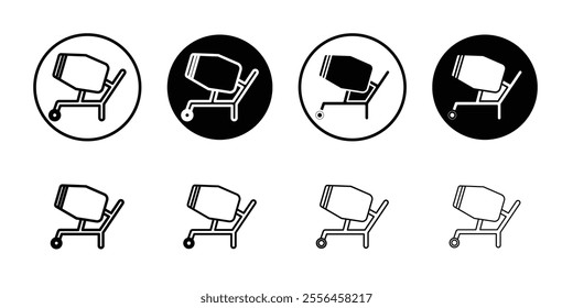 Cement mixers icon Art design illustration