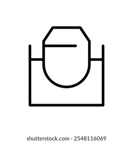 Cement mixers icon Outline set in black and white color