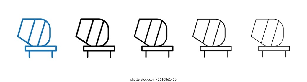 Cement mixers icon Outline vector logo for web ui