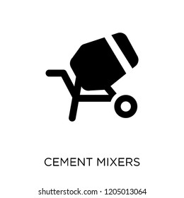 cement mixers icon. cement mixers symbol design from Construction collection. Simple element vector illustration on white background.