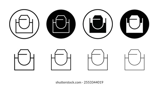 Cement mixers icon Thin line vector illustration set