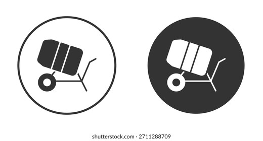 Concepto de iconos de mezcladoras de cemento en versiones sólidas. Estilo de diseño plano.