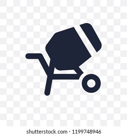 cement mixers transparent icon. cement mixers symbol design from Construction collection. Simple element vector illustration on transparent background.