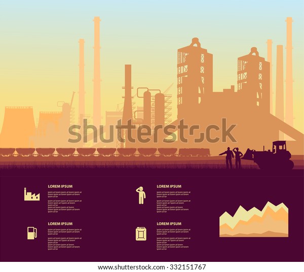 Cement Plant Stock Vector (Royalty Free) 332151767