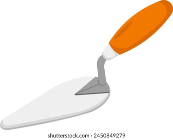 Cement Spoon Construction Tool Illustration