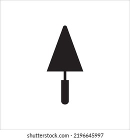  diseño de símbolo de ilustración de vector de icono de cuchara de cemento