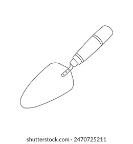 diseño de Ilustración vectorial de Imagen de cuchara de cemento