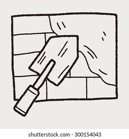 cement trowel doodle