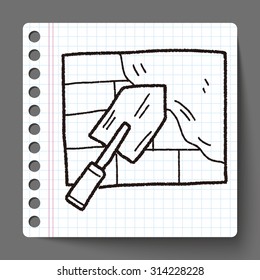 cement trowel doodle