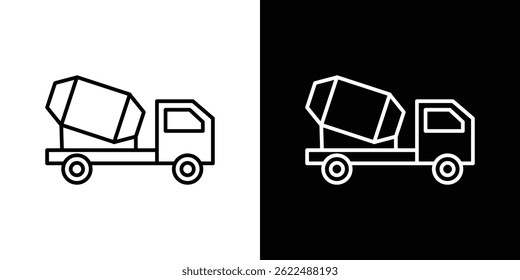 Cement truck icon vector illustration EPS