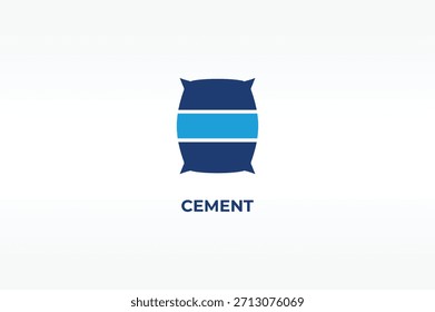 ZEMENT, Vektor, Symbol oder Logo, einzelne Symbolgrafik