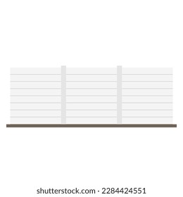 Vector aislado de pared de cemento. pared de cemento sobre fondo blanco.