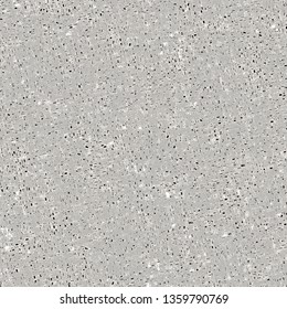 Cement wall texture. Polished stone surface. Plaster. Gray, rough flecked background. Vector illustration. 