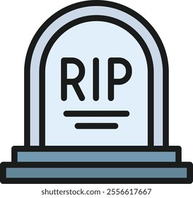 Cementery icon vector image. Suitable for mobile application web application and print media.