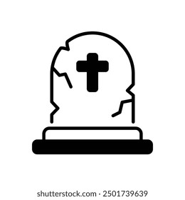 Cementery icon vector stock illustration