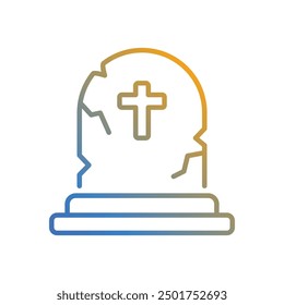 Cementery icon vector stock illustration