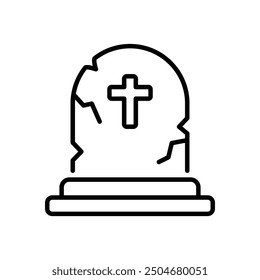 Cementery icon vector stock illustration