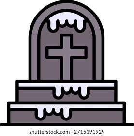 Cementerio Nuevo diseño creativo de iconos vectoriales