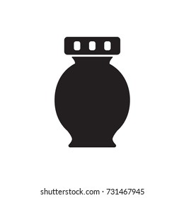 cemetery candle, All Saints' Day lantern- vector illustration