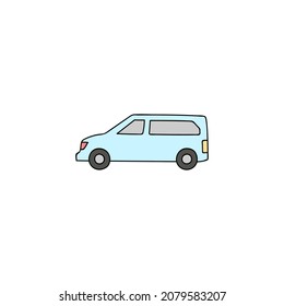 cemetery car icon. funeral, grave car symbol in color icon, isolated on white background 