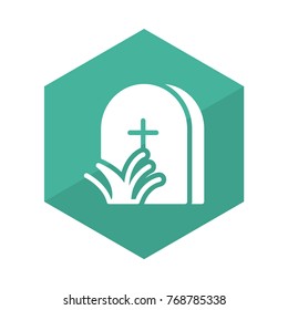  Cemetery  glyph flat