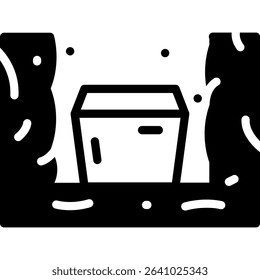 Cemetery, Grave, Funeral Vector Icon