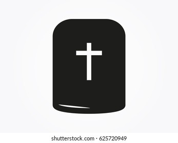 cemetery, headstone, icon, vector illustration eps10