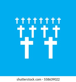 cemetery icon illustration isolated vector sign symbol