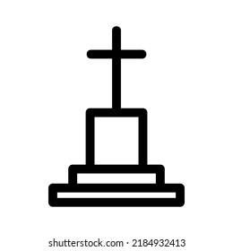 cemetery icon or logo isolated sign symbol vector illustration - high quality black style vector icons

