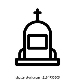 cemetery icon or logo isolated sign symbol vector illustration - high quality black style vector icons
