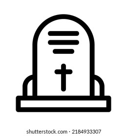cemetery icon or logo isolated sign symbol vector illustration - high quality black style vector icons

