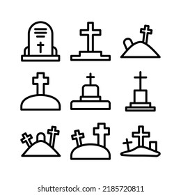 cemetery icon or logo isolated sign symbol vector illustration - Collection of high quality black style vector icons
