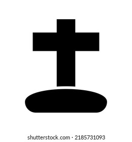 cemetery  icon or logo isolated sign symbol vector illustration - high quality black style vector icons
