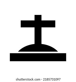 cemetery  icon or logo isolated sign symbol vector illustration - high quality black style vector icons

