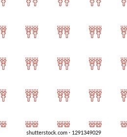 cemetery icon pattern seamless white background. Editable outline cemetery icon. cemetery icon pattern for web and mobile.