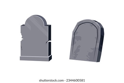 cemetery tombstone element, grave sign of the dead. horror and spooky concept. 3d tombstone svg
