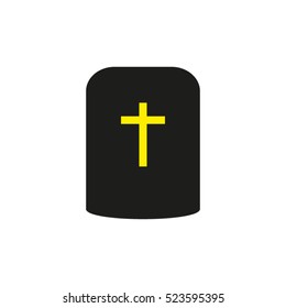 cemetery, tombstone, vector icon, eps10
