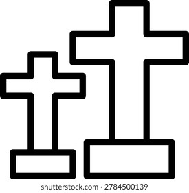 Cemetery Vector Design Icon Style