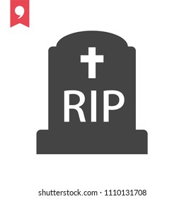 cemetery vector icon