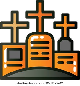 cemetery vector illustration design flat