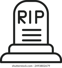 Cemetry icon vector image. Suitable for mobile application web application and print media.