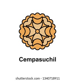 Cempasuchil, decoration icon. Element of Cinco de Mayo color icon. Premium quality graphic design icon. Signs and symbols collection icon for websites, web design, mobile app