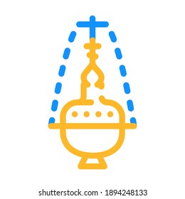 censer priest color icon vector. censer priest sign. isolated symbol illustration